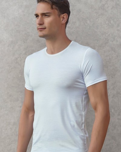 Doreanse Erkek Basic Bisiklet Yaka T-Shirt 2566 - Lacivert