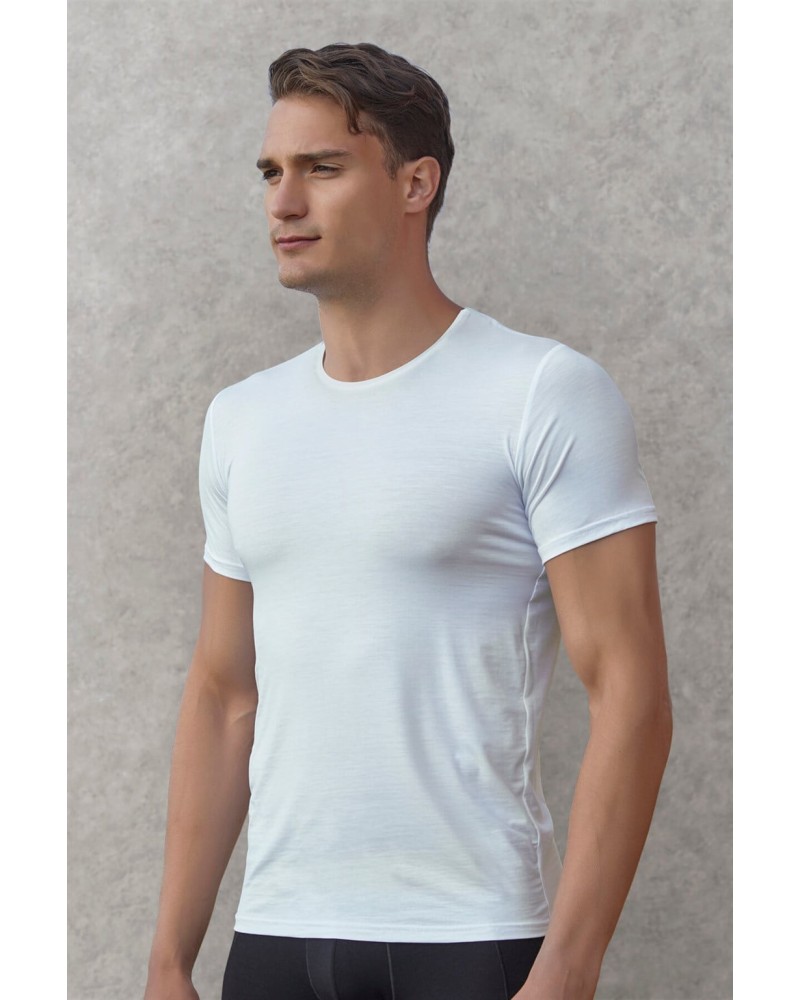 Doreanse Erkek Basic Bisiklet Yaka T-Shirt 2566 - Lacivert