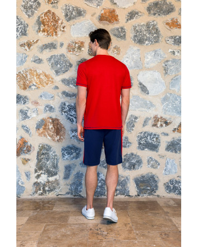Doreanse Erkek Kırmızı Kısa Kol Şort T-Shirt Pijama Takımı 24Y4505 - Standart Doreanse Erkek Kırmızı Kısa Kol Şort T-Shirt Pijama Takımı 24Y4505 - Standart