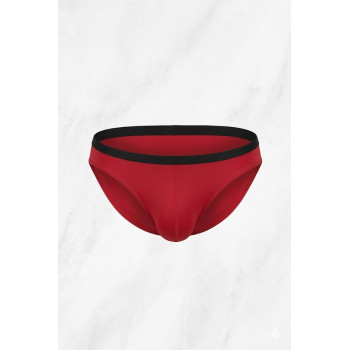 Doreanse Erkek Kırmızı Polyamid İnce Bel Bantlı Külot Slip 1395