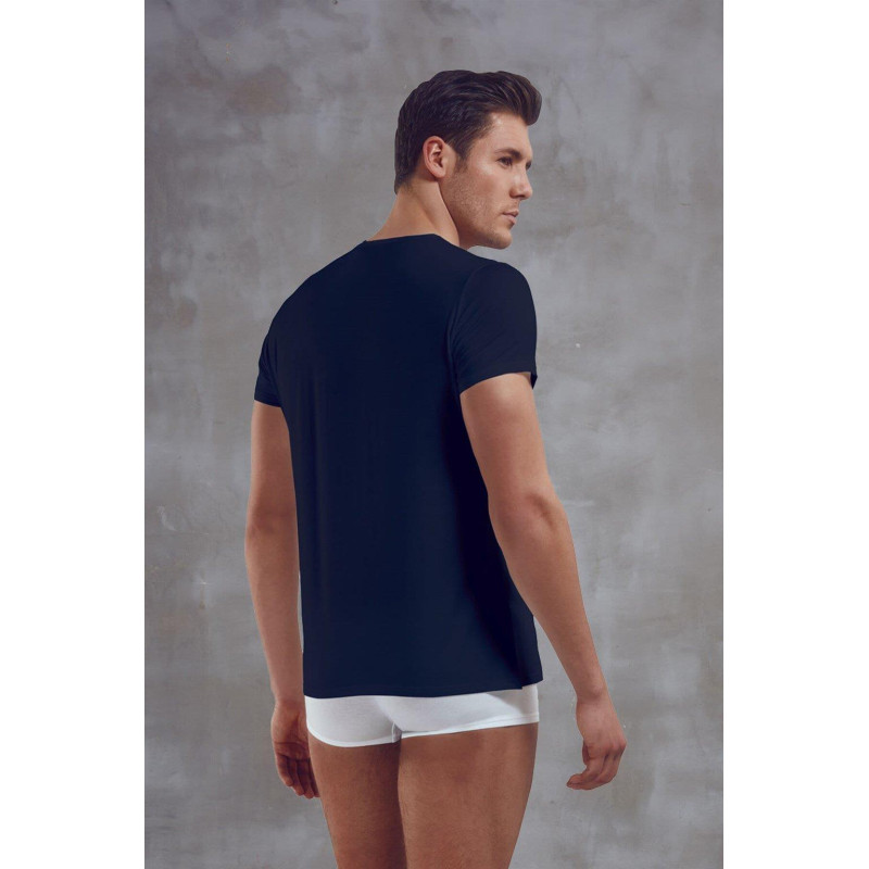 Doreanse Erkek Micromodal Bisiklet Yaka Kısa Kol T Shirt 2860 Lacivert