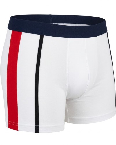 Doreanse Erkek Modal Çift Renkli Torbalı Normal Paça Boxer 1713 - Beyaz