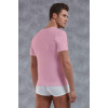 Doreanse Erkek Modal Derin V Yaka Kısa Kol T Shirt 2820 pembe
