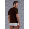 Doreanse Erkek Modal Derin V Yaka Kısa Kol T Shirt 2820 Kahve