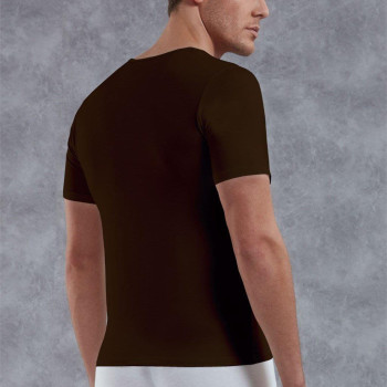 Doreanse Erkek Modal Derin V Yaka Kısa Kol T Shirt 2820 Kahve