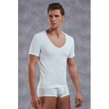 Doreanse Erkek Modal Derin V Yaka Kısa Kol T Shirt 2820