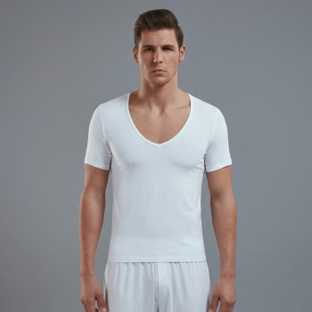 Doreanse Erkek Modal Derin V Yaka Kısa Kol T Shirt 2820