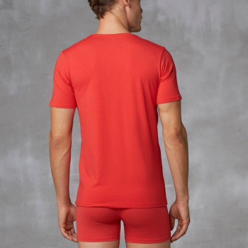 Doreanse Erkek Modal Derin V Yaka Kısa Kol T Shirt 2820 Kırmızı