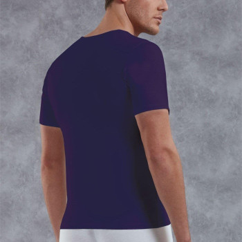 Doreanse Erkek Modal Derin V Yaka Kısa Kol T Shirt 2820 Mor