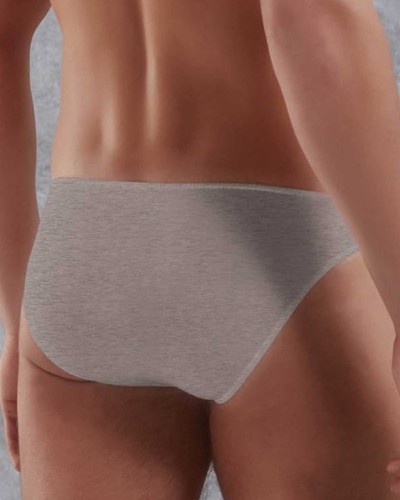 Doreanse Erkek Modal İnce Bel Bantlı Düz Renk Slip Külot 1281 - Gri Melanj