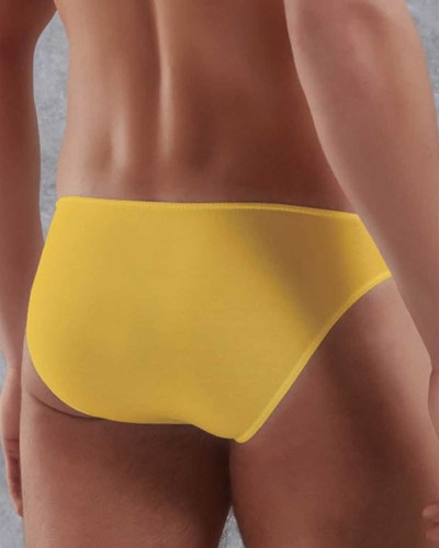 Doreanse Erkek Modal İnce Bel Bantlı Düz Renk Slip Külot 1281 - Sarı