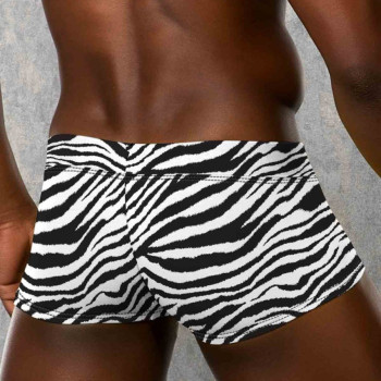 Doreanse Erkek Modal Zebra Çizgili Mini Paça Boxer 1795