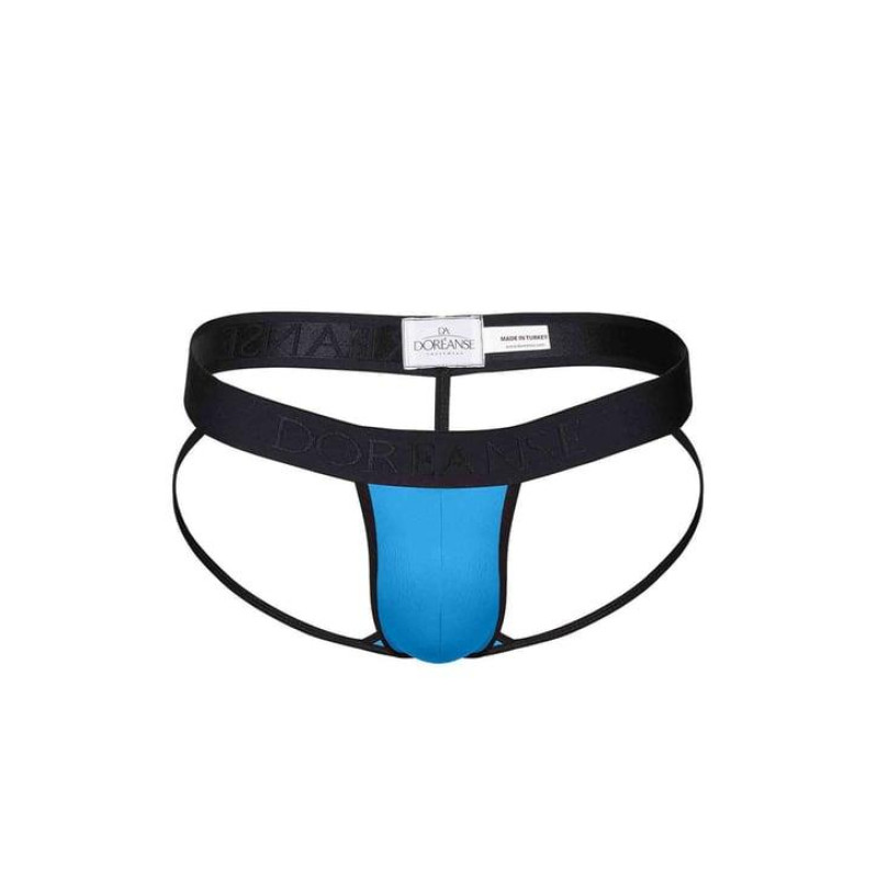 Doreanse Erkek Polyamid Destekli Fantezi Tanga String 1219 mavi
