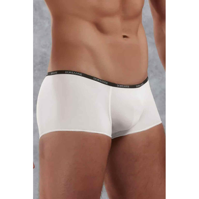 Doreanse Erkek Polyamid Mini Paça Boxer 1590 Beyaz