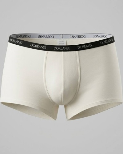Doreanse Erkek Polyamid Mini Paça Boxer 1590 Beyaz