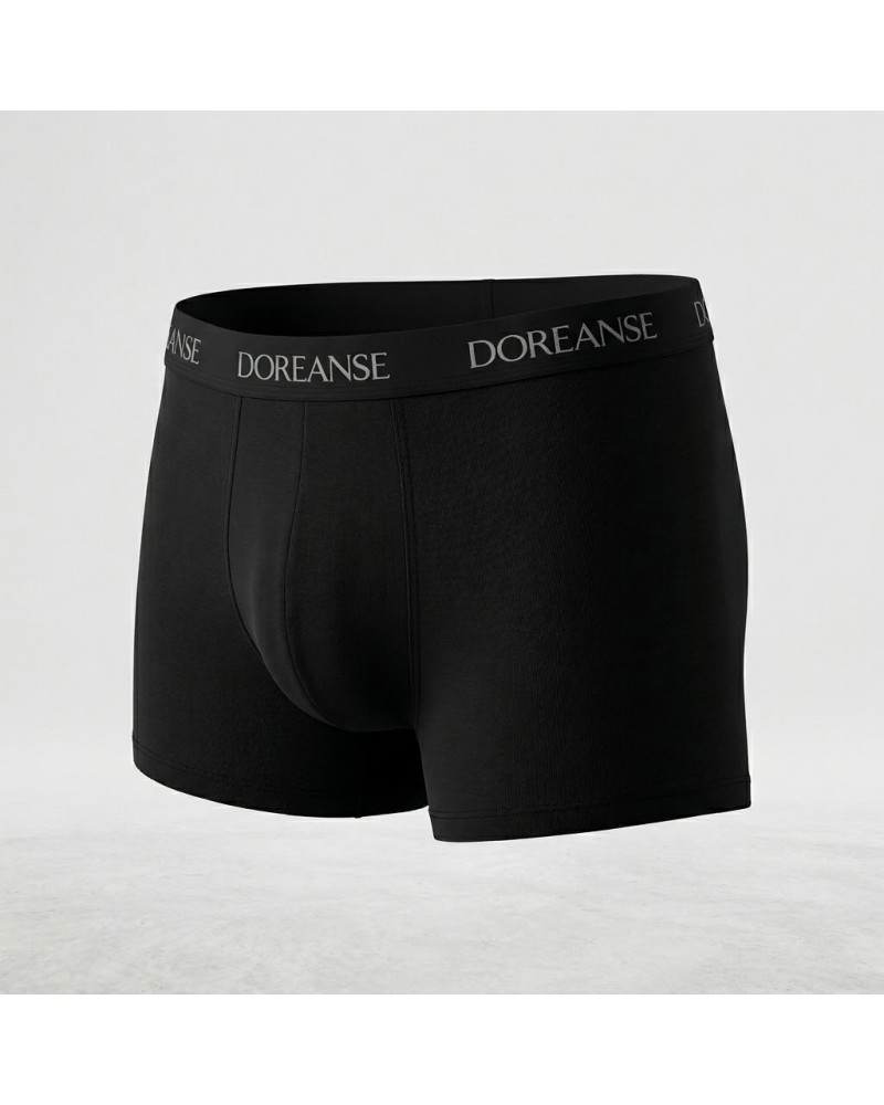 Doreanse Erkek Polyamid Mini Paça Boxer 1590 Siyah