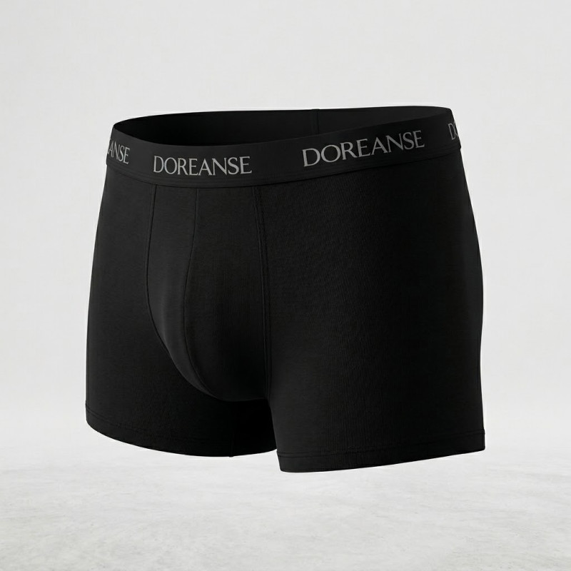 Doreanse Erkek Polyamid Mini Paça Boxer 1590 Siyah
