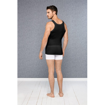 Doreanse Erkek Siyah Kaşkorse Micro Modal Kare Yaka Atlet 2045