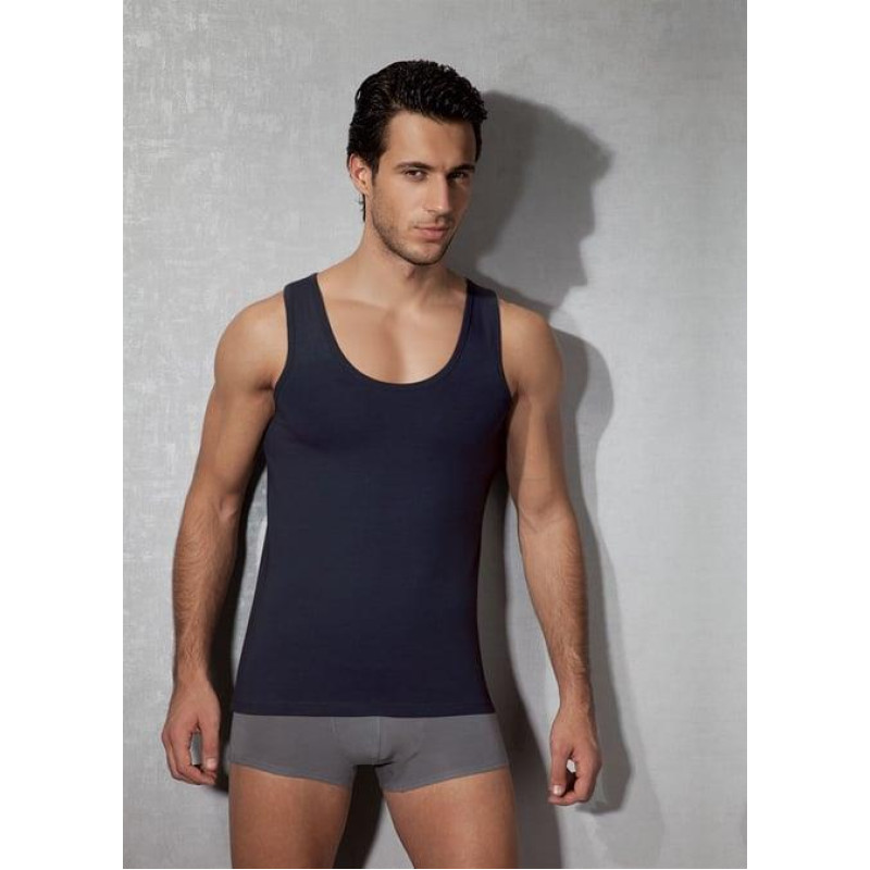 Doreanse Erkek Modal Geniş Bisiklet Yaka Atlet 2011 Lacivert