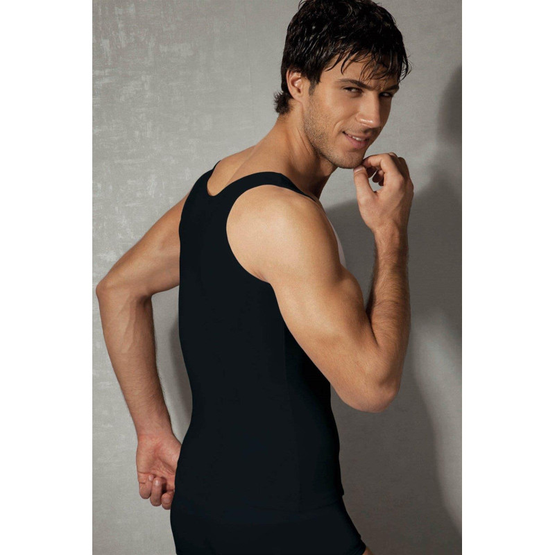 Doreanse Erkek Modal Pamuklu Kare Yaka Atlet 2255 Siyah