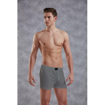 Doreanse Gri Erkek Pamuk Düğmeli Normal Paça Boxer 1511
