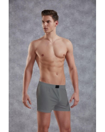 Doreanse Gri Erkek Pamuk Düğmeli Normal Paça Boxer 1511