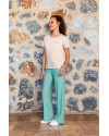 Doreanse Kadın Basic Rahat Kumaş Kısa Kol Uzun Paça T-Shirt Pijama Takımı 24Y4018 - Standart Doreanse Kadın Basic Rahat Kumaş Kısa Kol Uzun Paça T-Shirt Pijama Takımı 24Y4018 - Standart