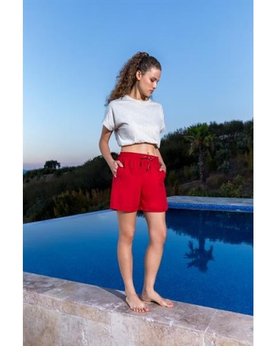 Doreanse Kadın Cepli Şort Mayo Polyester Karışımlı Şort 3104 - Lacivert Doreanse Kadın Cepli Şort Mayo Polyester Karışımlı Şort 3104 - Lacivert