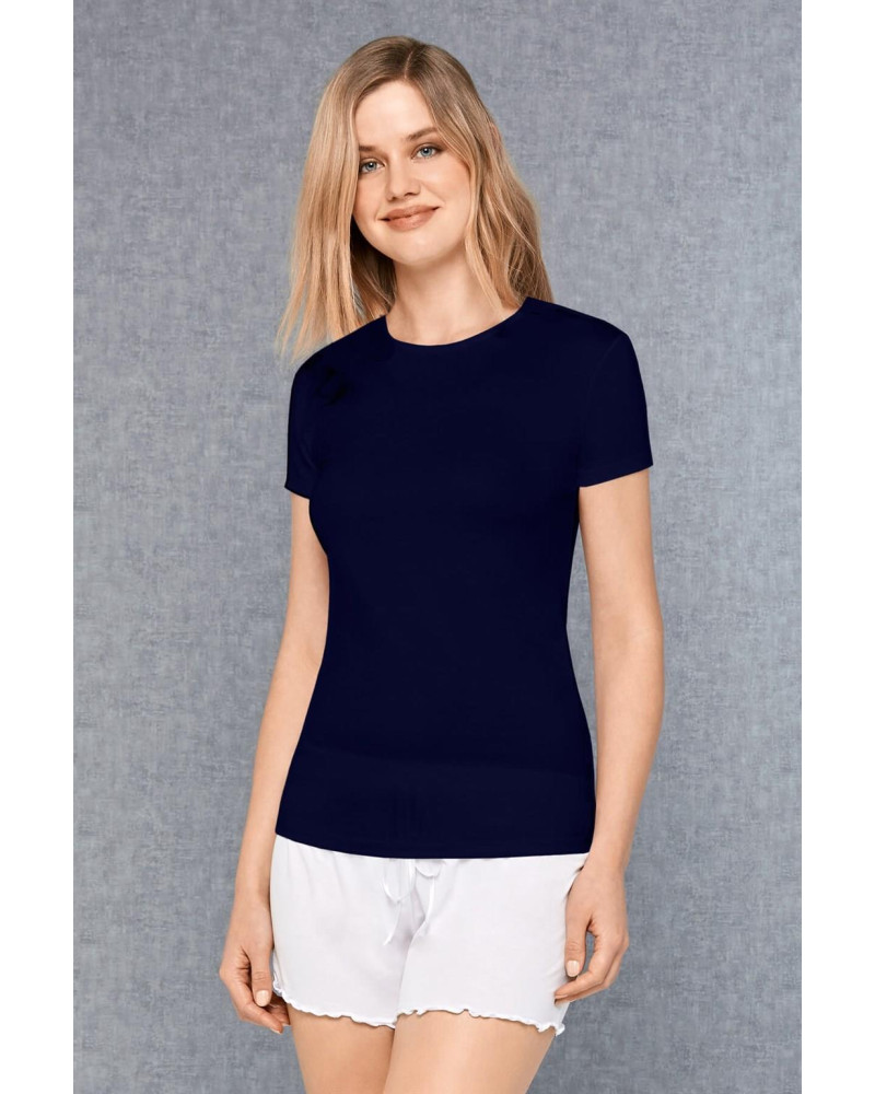 Doreanse Kadın Micromodal Yuvarlak Yaka Kısa Kollu T Shirt 9394 Laci Doreanse Kadın Micromodal Yuvarlak Yaka Kısa Kollu T Shirt 9394 Laci