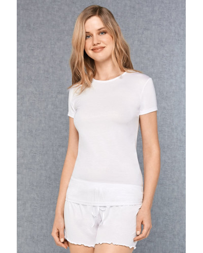 Doreanse Kadın Micromodal Yuvarlak Yaka Kısa Kollu T Shirt 9394