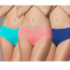 Doreanse Kadın Polyamid 3'lü  Fiyonk Slip Külot 7157