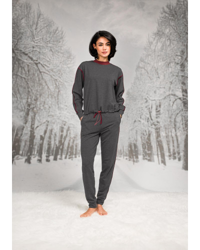 Doreanse Kadın T-Shirt Pantolon Rahat Giyim Takım 26K4094 - Standart