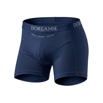 DOREANSE Lacivert Erkek Cepli Pamuk Boxer 1790