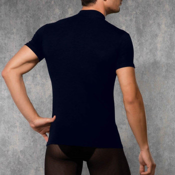 Doreanse Erkek Modal Boğazlı Yaka Kısa Kol T Shirt 2730 Lacivert