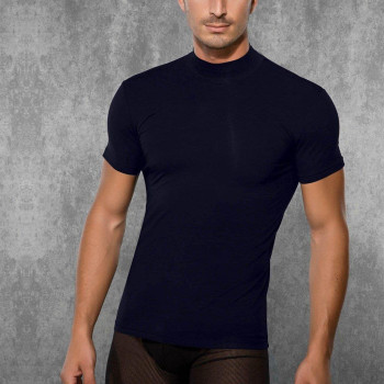 Doreanse Erkek Modal Boğazlı Yaka Kısa Kol T Shirt 2730 Lacivert