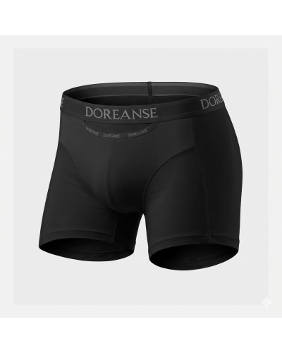 Doreanse Siyah Erkek Cepli Pamuk Boxer 1790