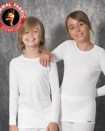 Doreanse Unisex Viloft Termal Yuvarlak Yaka Uzun Kol T Shirt 235 - Ekru Doreanse Unisex Viloft Termal Yuvarlak Yaka Uzun Kol T Shirt 235 - Ekru