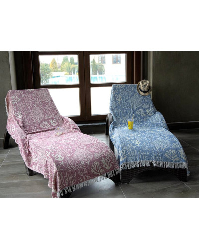 Doreanse Unisex Yetişkin Peştemal %100 Pamuk Günlük Rahat Giyim 823 - Mavi