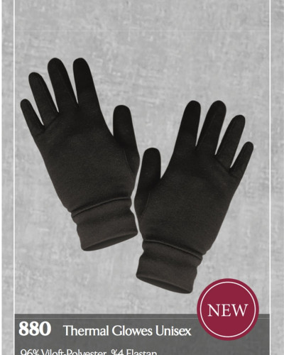 Doreanse Unisex Yetişkin Termal Eldiven 880 - Siyah