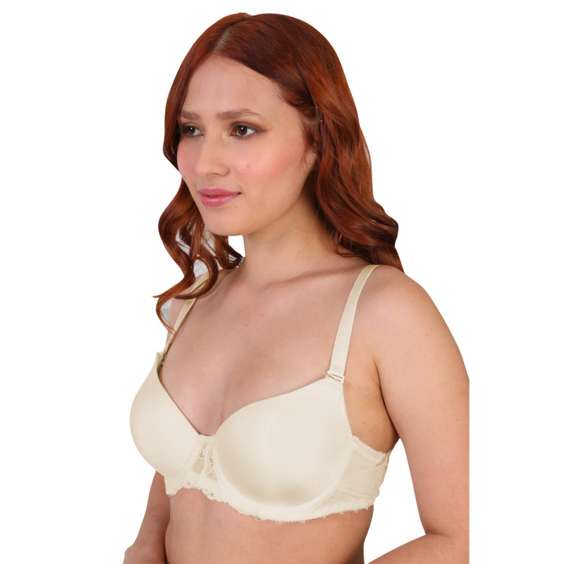 EKRU MI 189B Pedli Dantelli Balenli Sütyen