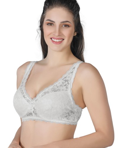 EKRU MI Emay 188 C Pedli Dantelli Telli Toparlayıcı Sütyen