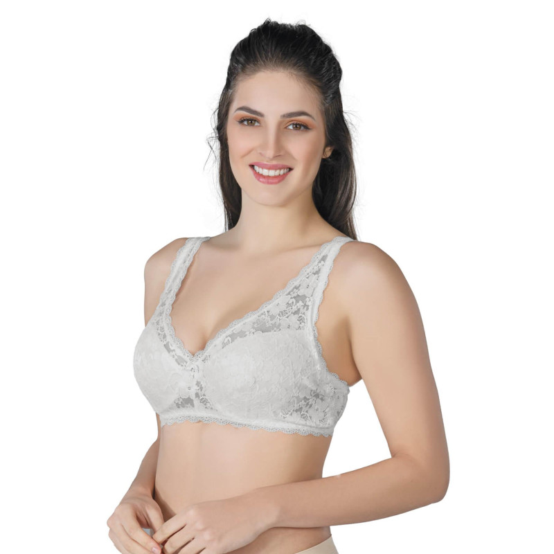 EKRU MI Emay 188 C Pedli Dantelli Telli Toparlayıcı Sütyen