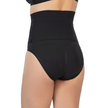 Emay Önü Dantelli Yüksel Bel Slip Korse 2090 Siyah