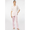 Türen Empirme Dügmeli Battal Kisa Kollu Pijama Takimi 3370/Pembe Türen Empirme Dügmeli Battal Kisa Kollu Pijama Takimi 3370/Pembe