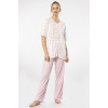 Türen Empirme Dügmeli Battal Kisa Kollu Pijama Takimi 3370/Pembe Türen Empirme Dügmeli Battal Kisa Kollu Pijama Takimi 3370/Pembe