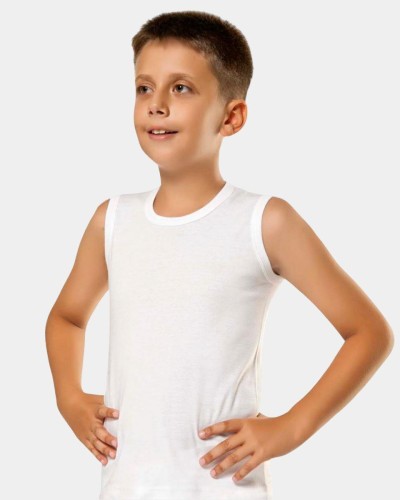 Türen Erkek Çocuk Spor Bisiklet Yaka Kolsuz Atlet (2'li Paket) Türen Erkek Çocuk Spor Bisiklet Yaka Kolsuz Atlet (2'li Paket)