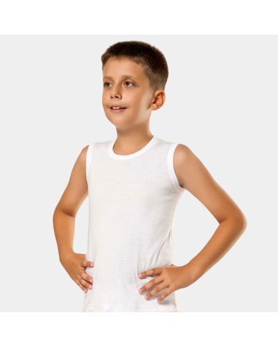 Türen Erkek Çocuk Spor Bisiklet Yaka Kolsuz Atlet (2'li Paket)