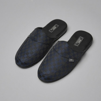 GC Ev Erkek Terlik Poli Taban Ekoseli gc385 Lacivert