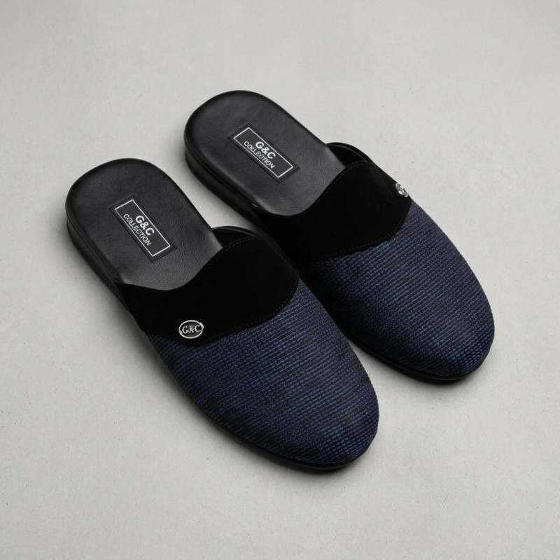 GC Lacivert Erkek Çeyiz Ev Terlik 325