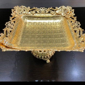Gold Kristal Taşlı Çikolatalık Meyvelik LKM-159